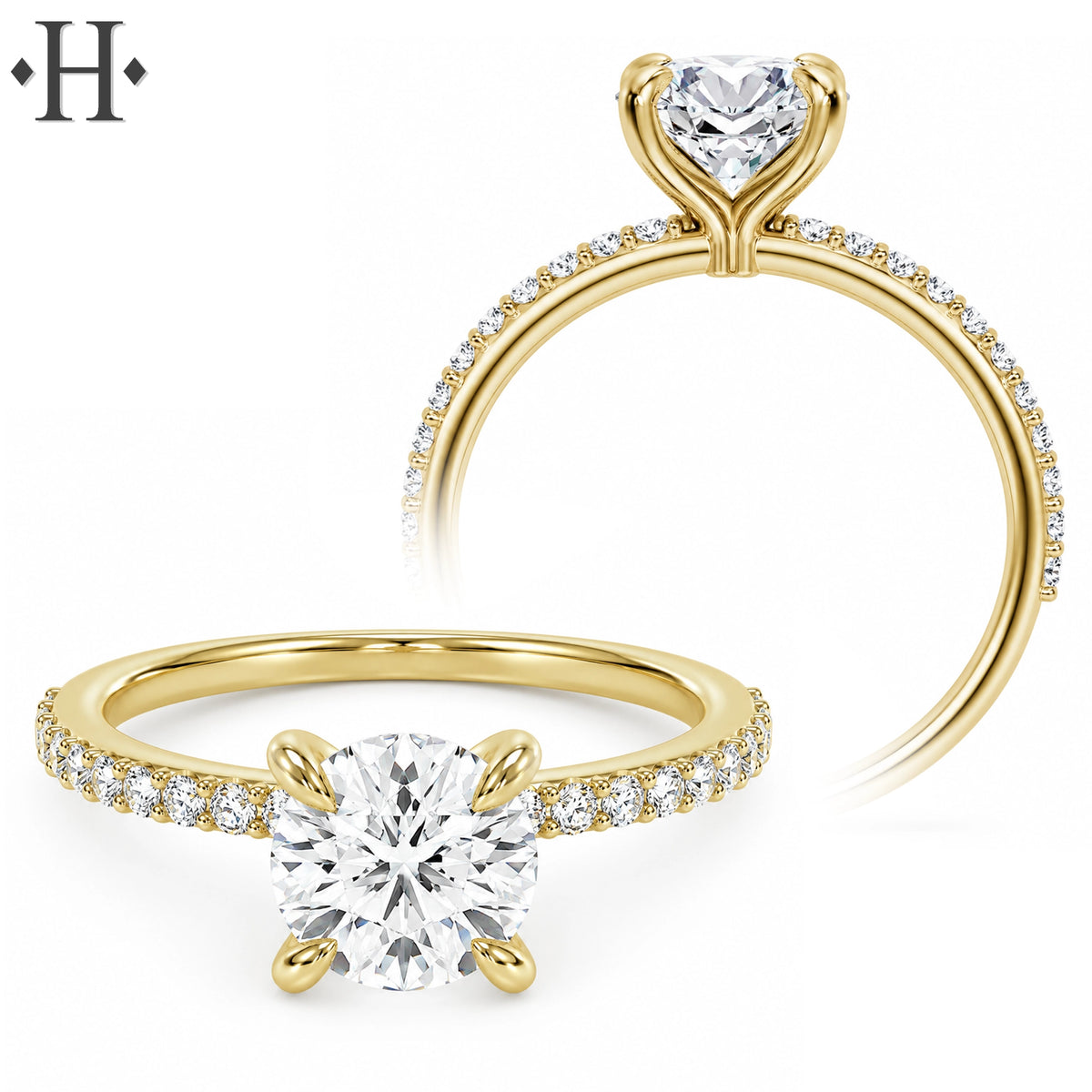 2.23ctw Round Cut Lab Grown Diamond Ring
