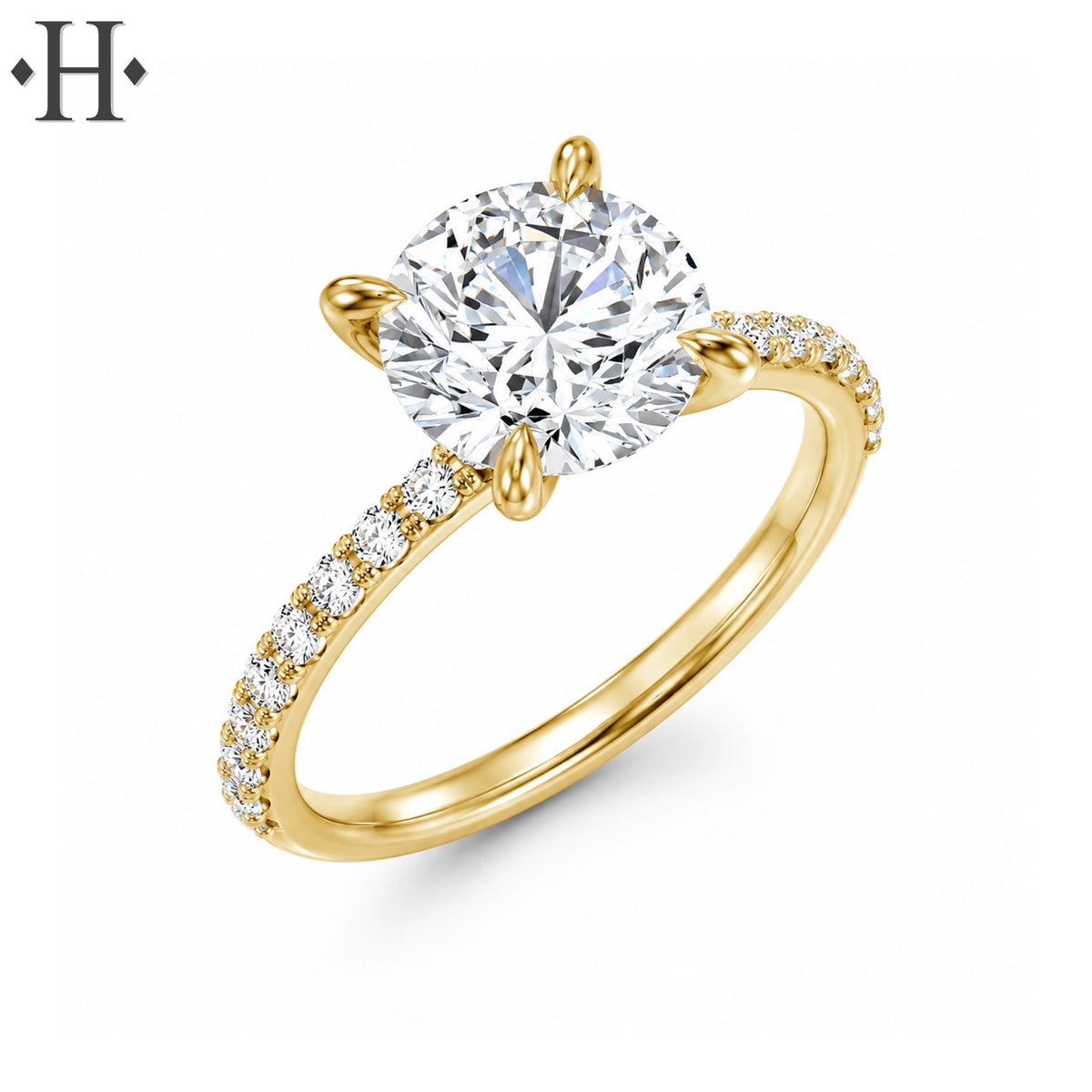 2.23ctw Round Cut Lab Grown Diamond Ring