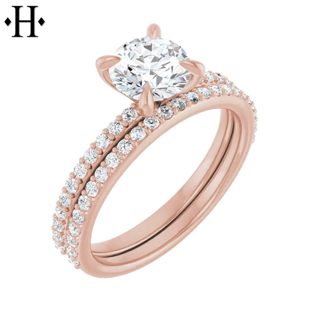 1.20ctw Round Cut Lab Grown Diamond Ring