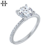 1.73ctw Round Cut Lab Grown Diamond Ring