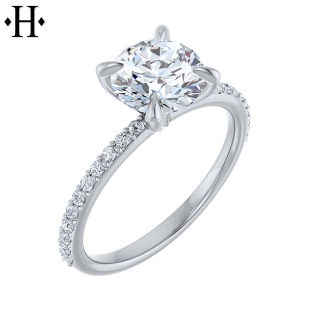 1.73ctw Round Cut Lab Grown Diamond Ring