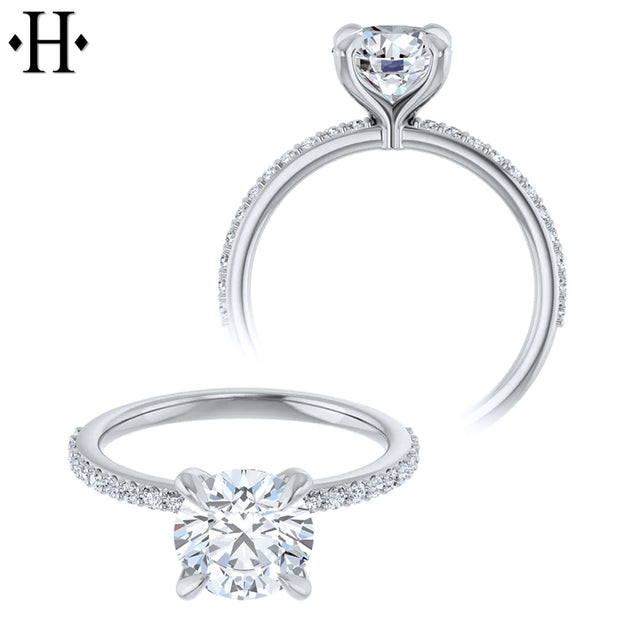 1.73cts Round Cut Lab Grown Diamond Ring