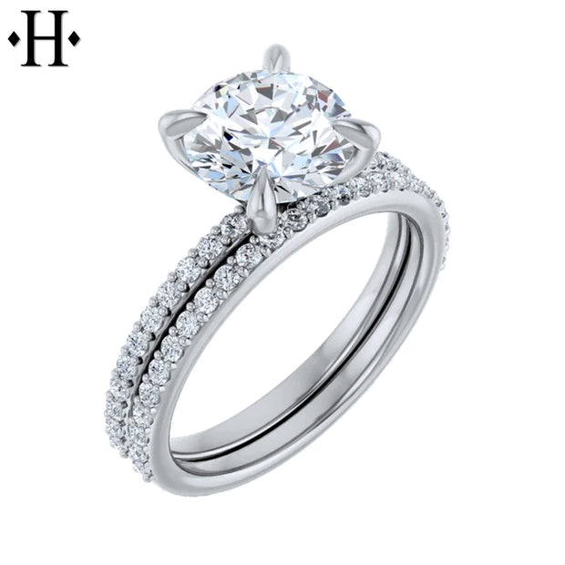 2.20cts Round Cut Lab Grown Diamond Ring