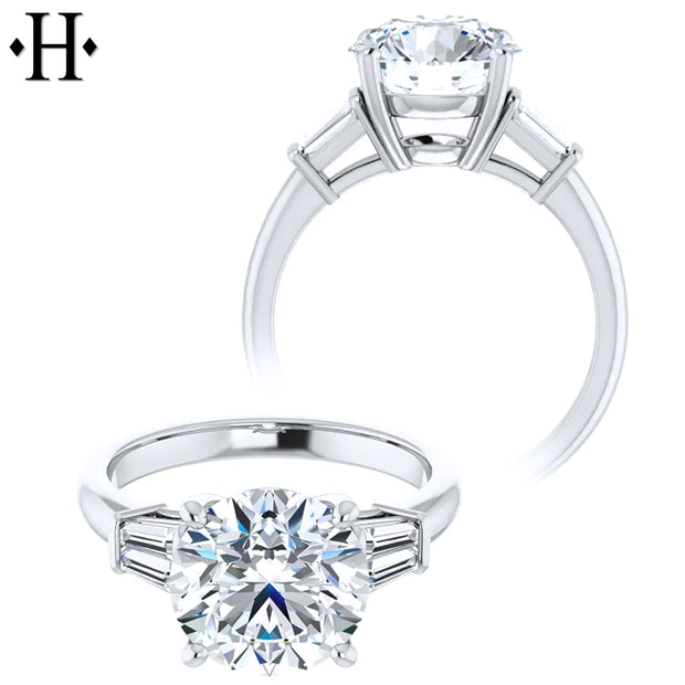 3.31ctw Round Cut Lab Grown Diamond Ring