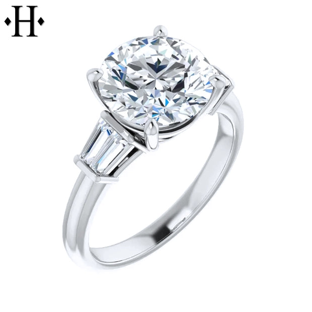 3.31ctw Round Cut Lab Grown Diamond Ring