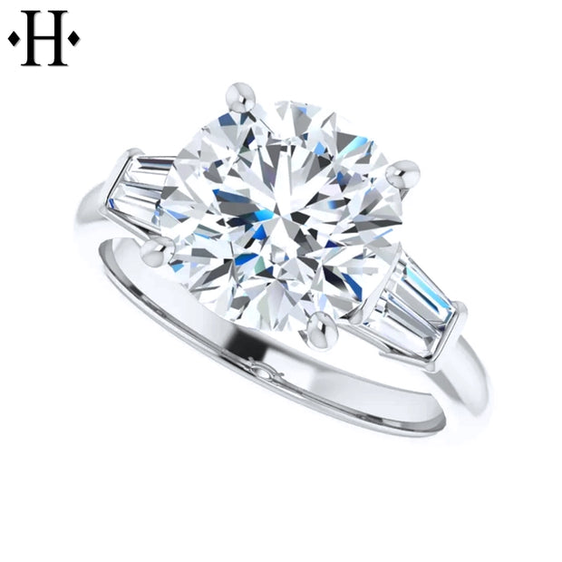 3.31ctw Round Cut Lab Grown Diamond Ring