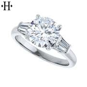 1.50ctr-3.00ctr Round Cut Diamond Customizable Ring