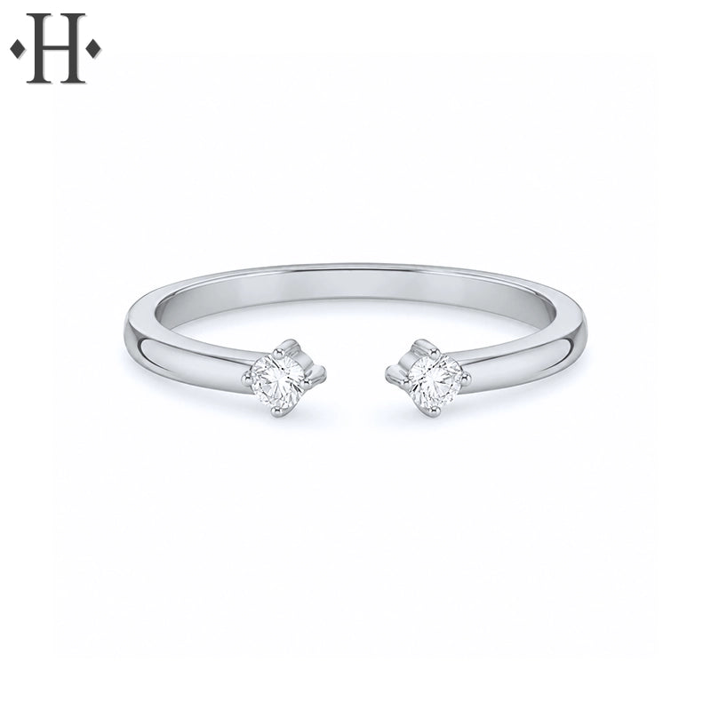 0.08ctw Natural Canadian Diamond Ring 1.7mm