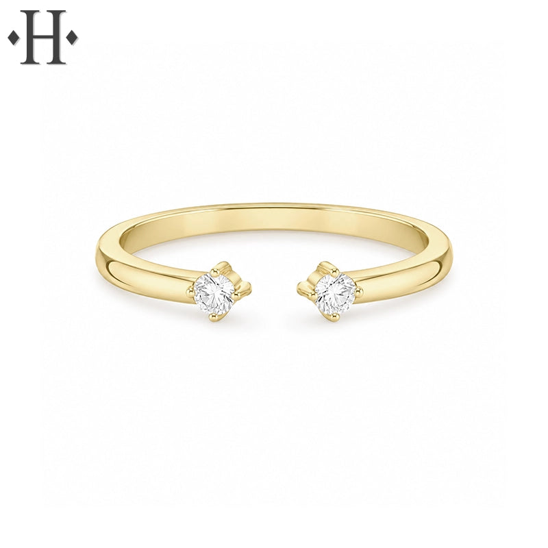 0.08ctw Natural Canadian Diamond Ring 1.7mm
