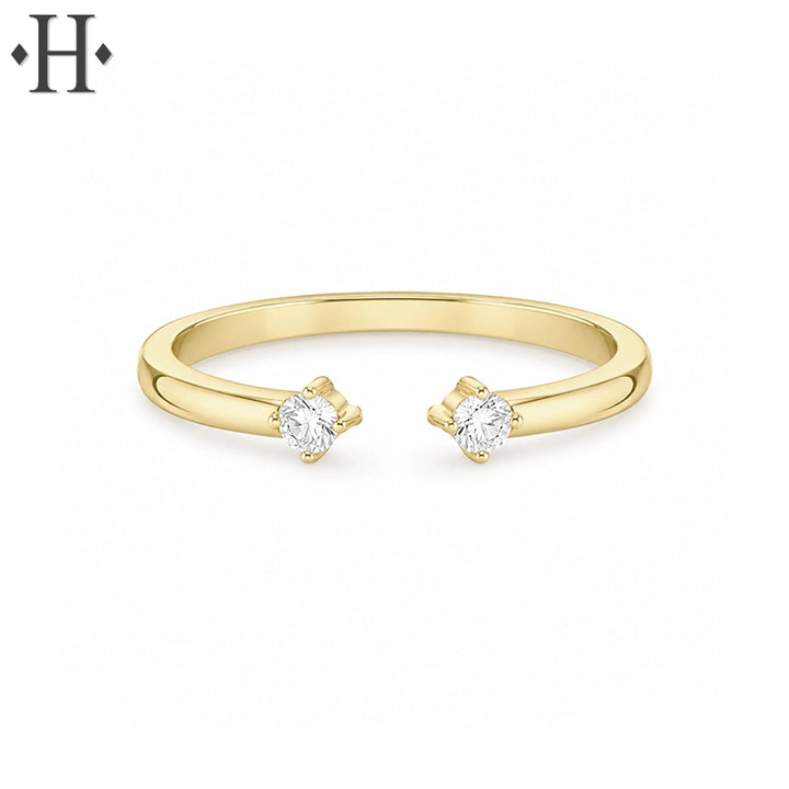 0.08ctw Natural Canadian Diamond Ring 1.7mm