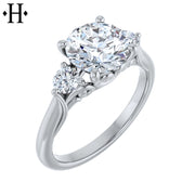 1.00ctr-3.00ctr Round Cut Diamond Ring