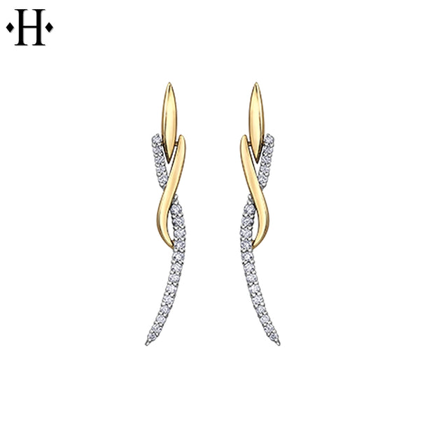 10kt Diamond Drop Essential Earrings