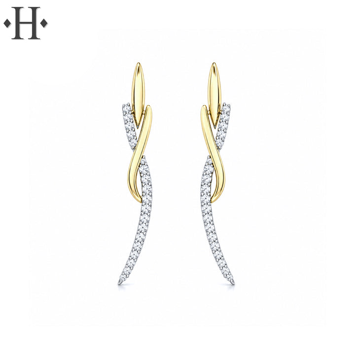 Natural Diamond Drop Essential Earrings