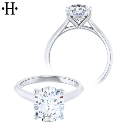 2.09ct Oval Cut Lab Grown Diamond Ring