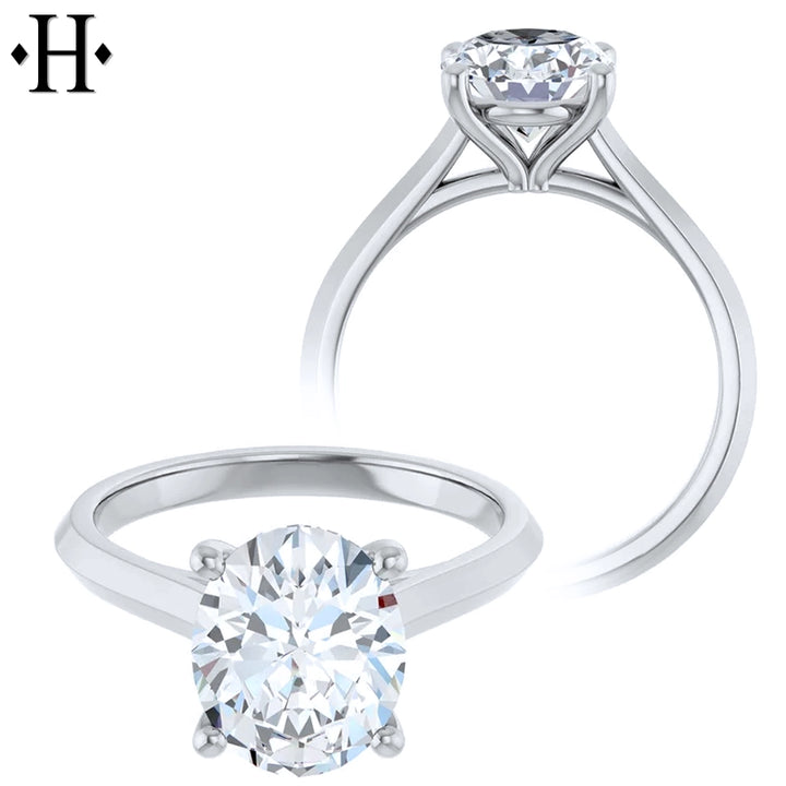 2.09ctw Oval Cut Lab Grown Diamond Ring