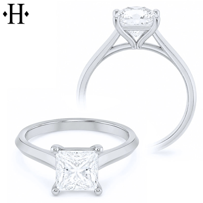 1.75ctw Princess Cut Lab Grown Diamond Ring