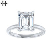 2.10ctw Emerald Cut Lab Grown Diamond Ring