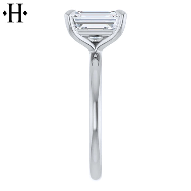 2.10ctw Emerald Cut Lab Grown Diamond Ring