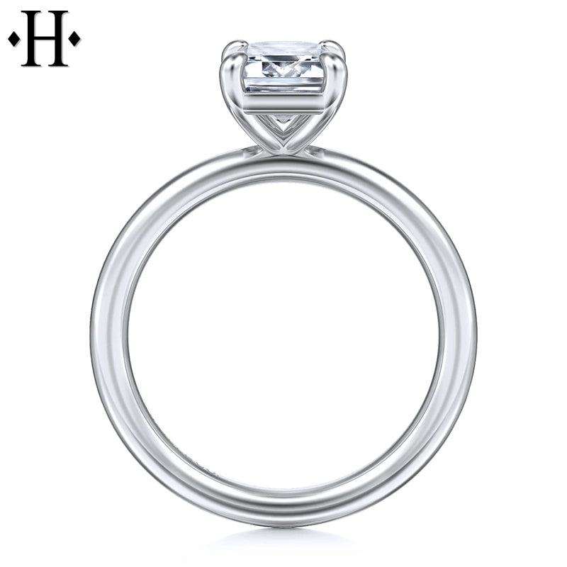1.00ctr-2.00ctr Emerald Cut Lab Grown Diamond Ring Tailor Made