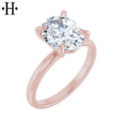 1.00ctr-2.00ctr Oval Cut Moissanite Customizable Ring