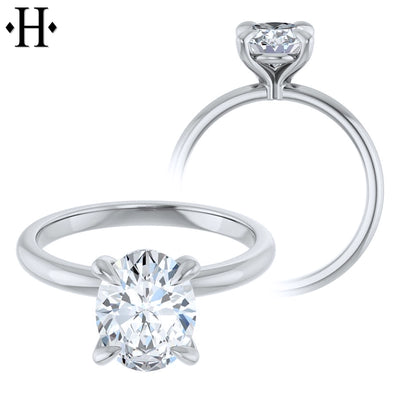 1.51ct Oval Cut Lab Grown Diamond Ring