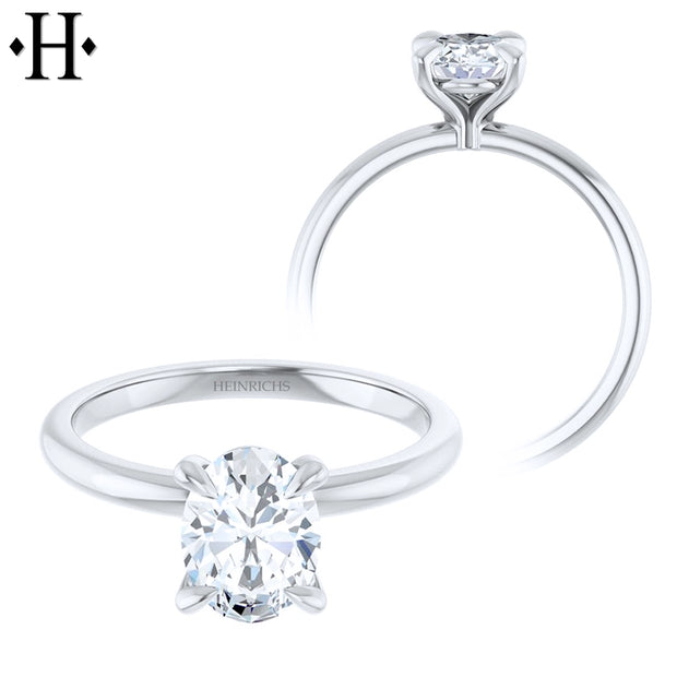 0.94ct Oval Cut Lab Grown Diamond Ring