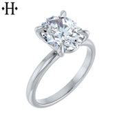 1.00ctr-3.00ctr Oval Cut Moissanite Ring