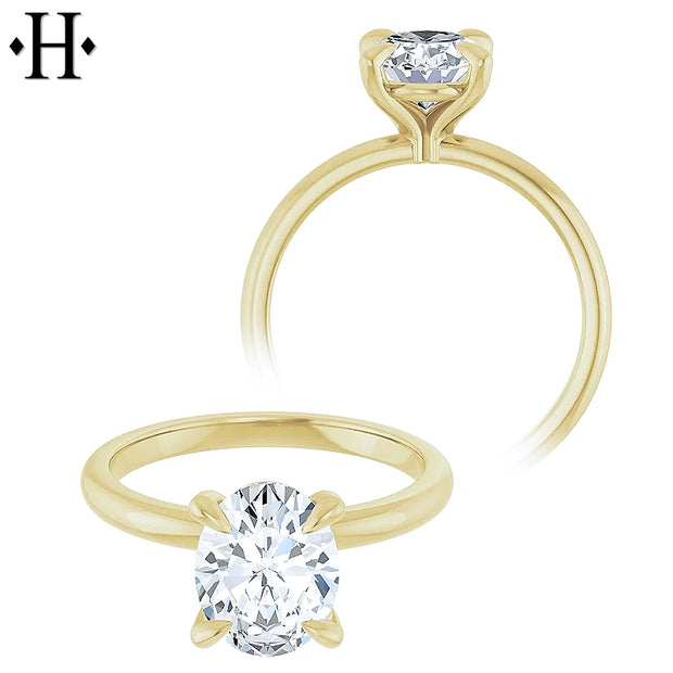 2.06ct Oval Cut Lab Grown Diamond Ring