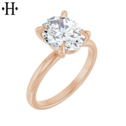 0.75ctr-2.00ctr Oval Cut Lab Grown Diamond Ring