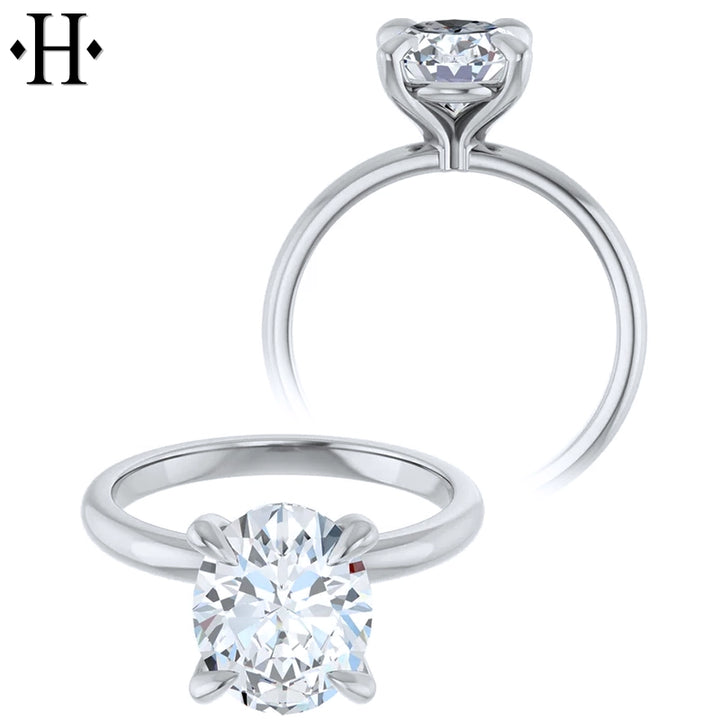 1.51ct Oval Cut Lab Grown Diamond Ring