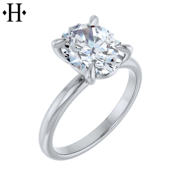 0.75ctr-3.00ctr Oval Cut Lab Grown Diamond Ring