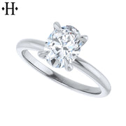 0.94ct Oval Cut Lab Grown Diamond Ring