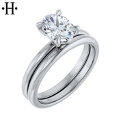 0.94ct Oval Cut Lab Grown Diamond Ring