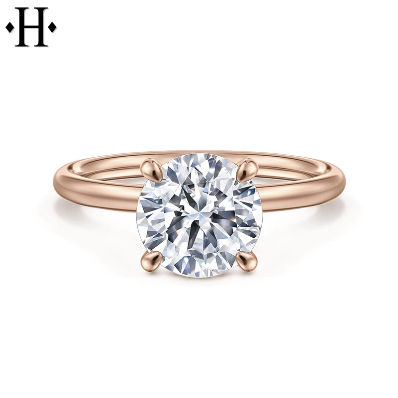 1.00ctr-2.00ctr Round Cut Lab Grown Diamond Ring Tailor Made