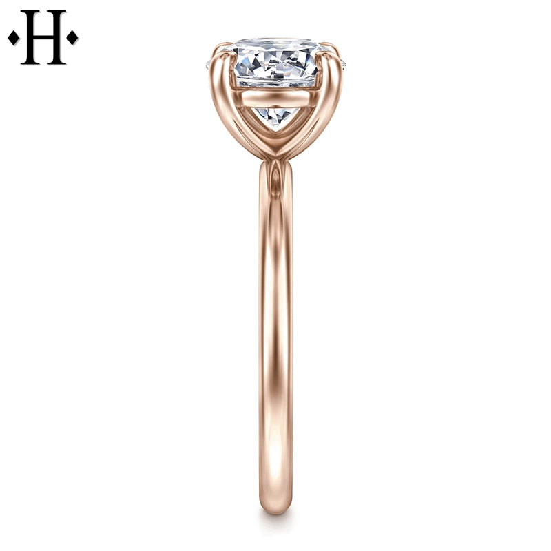 1.00ctr-2.00ctr Round Cut Lab Grown Diamond Ring Tailor Made