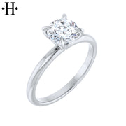 0.93ct Round Cut Lab Grown Diamond Ring