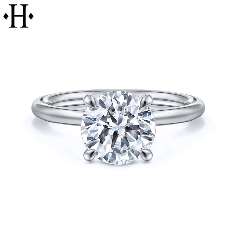 1.00ctr-2.00ctr Round Cut Lab Grown Diamond Ring Tailor Made
