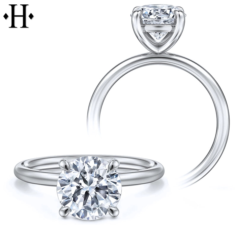 1.50ctr-2.00ctr Round Cut Natural Diamond Ring Tailor Made