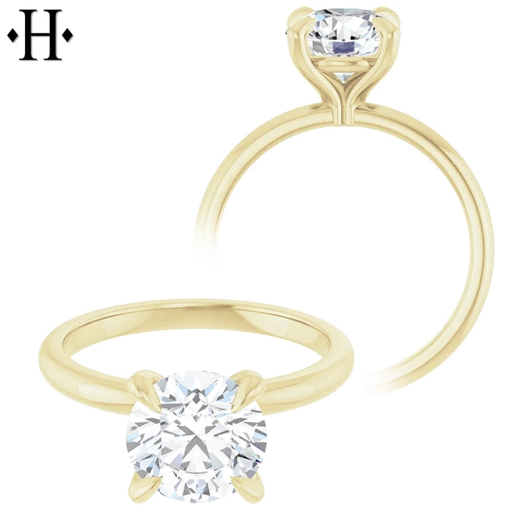 2.01ctw Round Cut Lab Grown Diamond Ring
