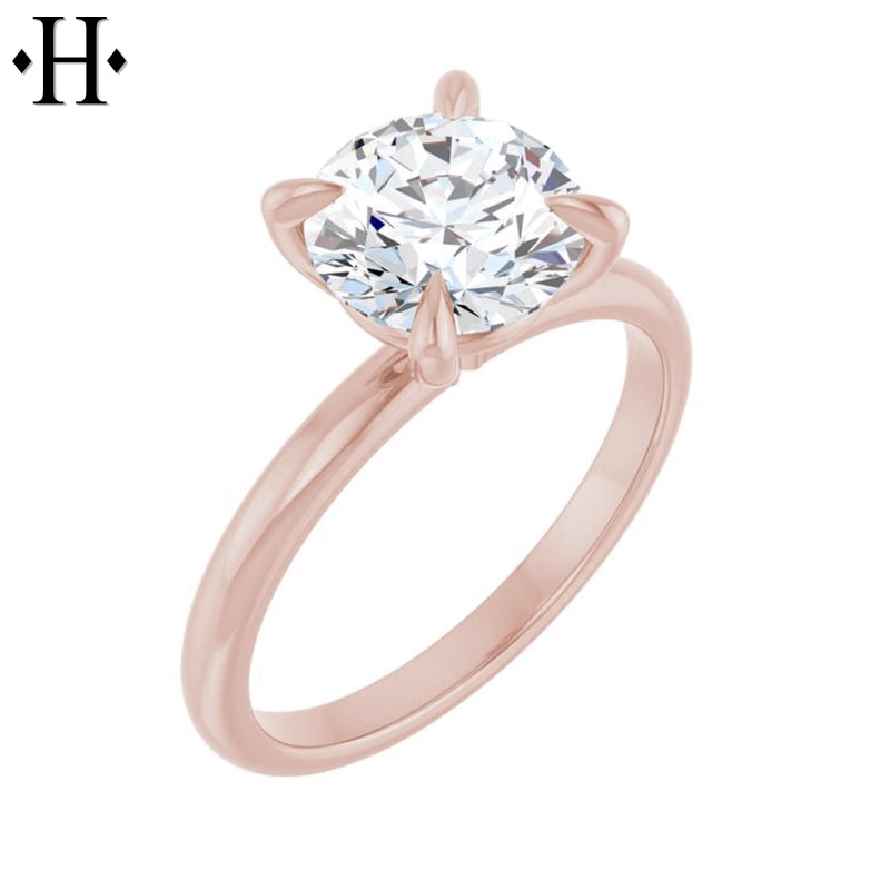 1.00ctr-3.00ctr Round Cut Moissanite Ring Tailor Made