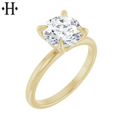 1.00ctr-3.00ctr Round Cut Moissanite Ring