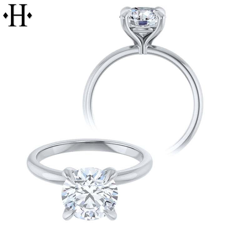 2.07ct Round Cut Lab Grown Diamond Ring