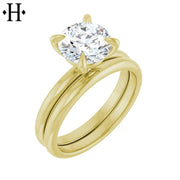 0.75ctr-2.00ctr Round Cut Lab Grown Diamond Ring