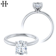 0.94ctw Oval Cut Lab Grown Diamond Ring