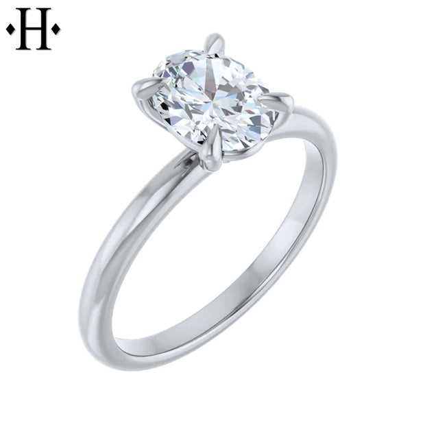 0.94ctw Oval Cut Lab Grown Diamond Ring