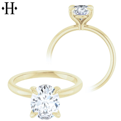 1.50ctw Oval Cut Lab Grown Diamond Ring