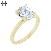 1.50ctw Oval Cut Lab Grown Diamond Ring