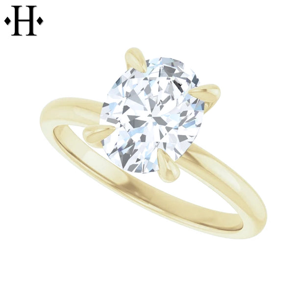1.50ctw Oval Cut Lab Grown Diamond Ring