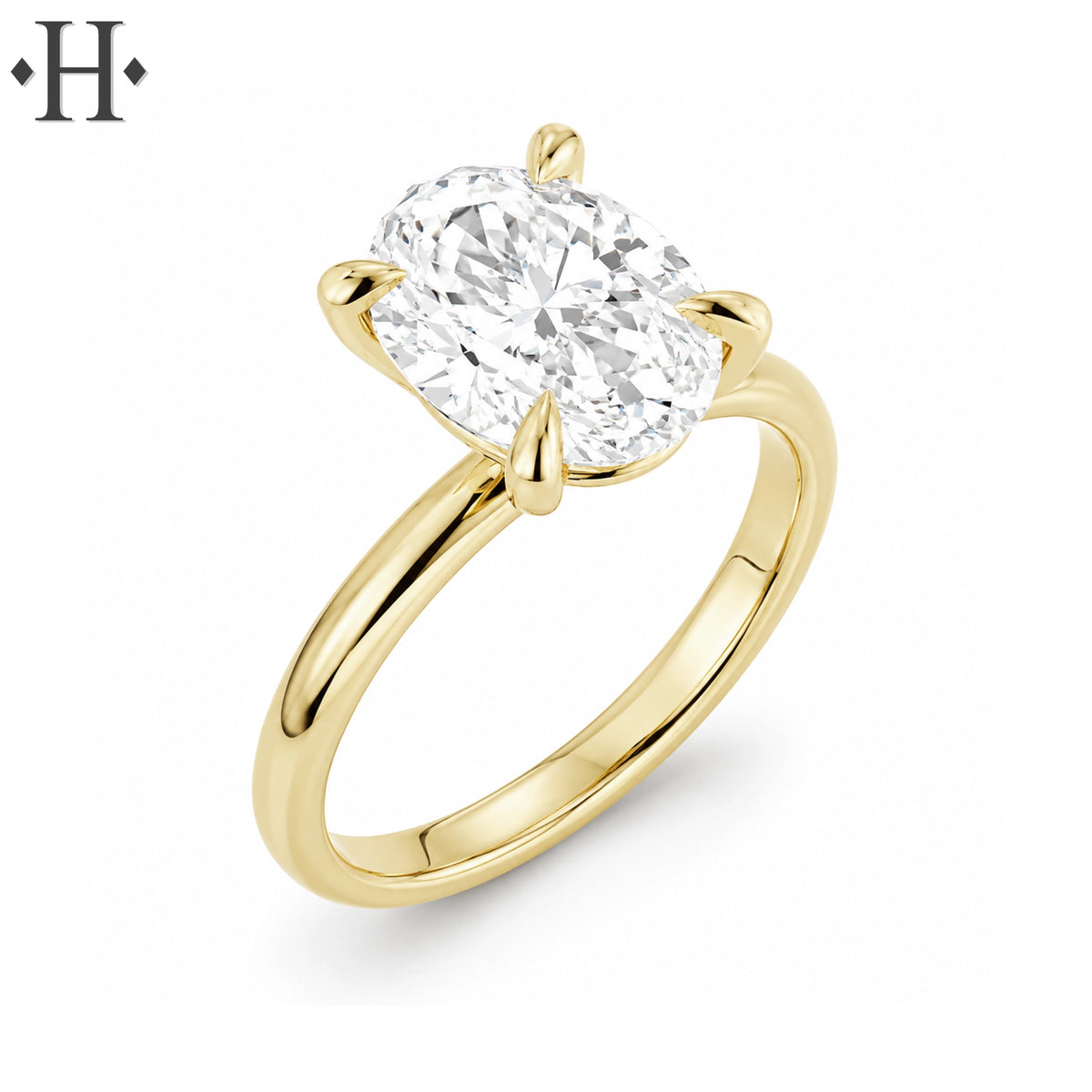 2.08ctw Oval Cut Lab Grown Diamond Ring