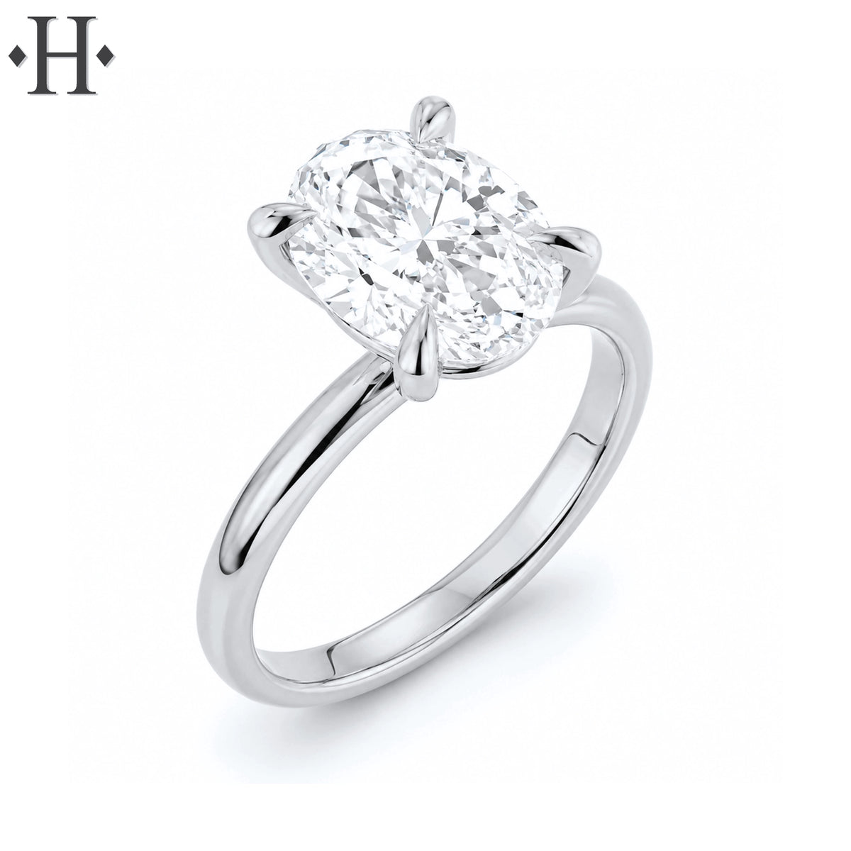 1.51ctw Oval Cut Lab Grown Diamond Ring